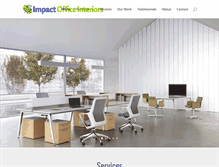 Tablet Screenshot of impactofficeinteriors.com